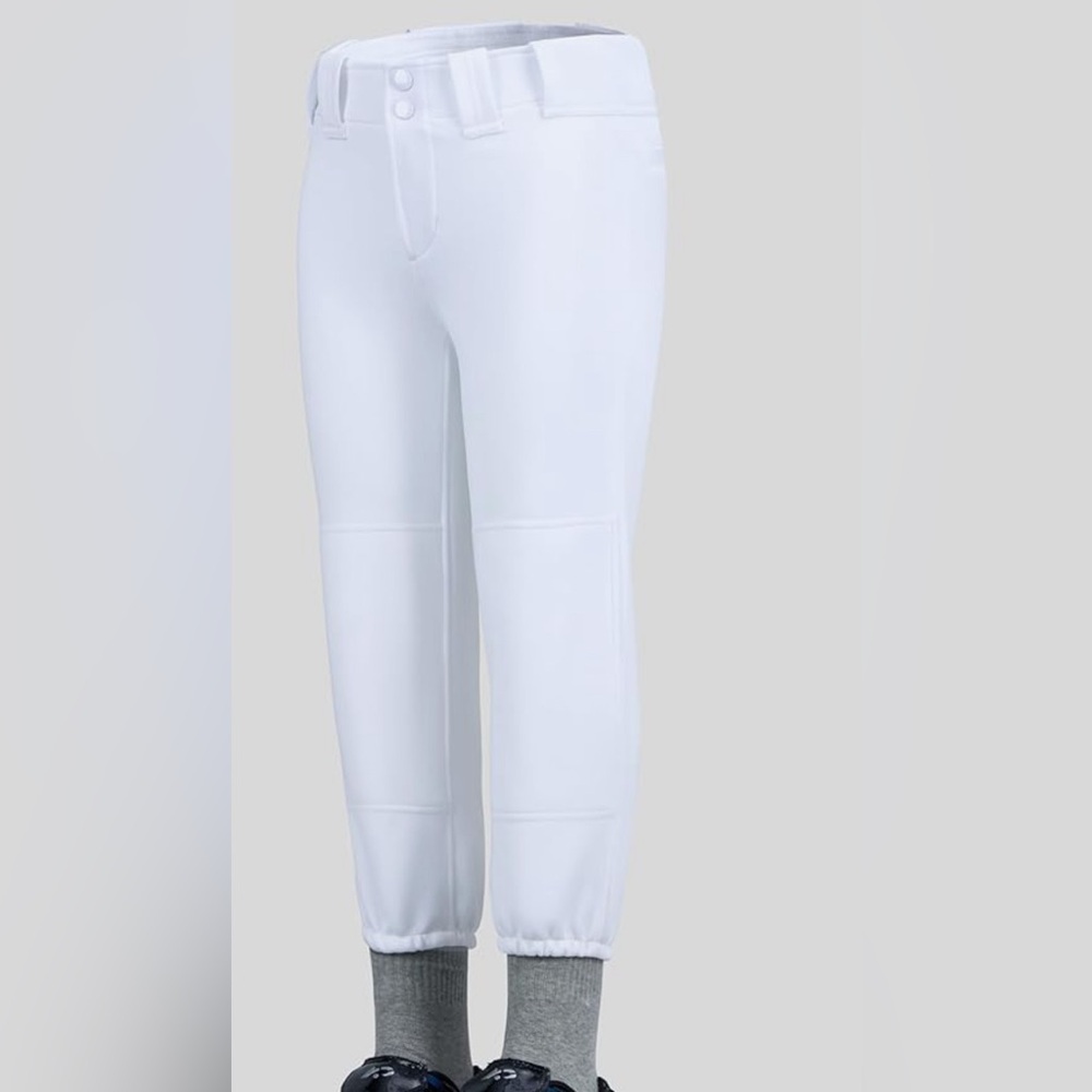 SANTINY Girl softball pants with pockets belt loops